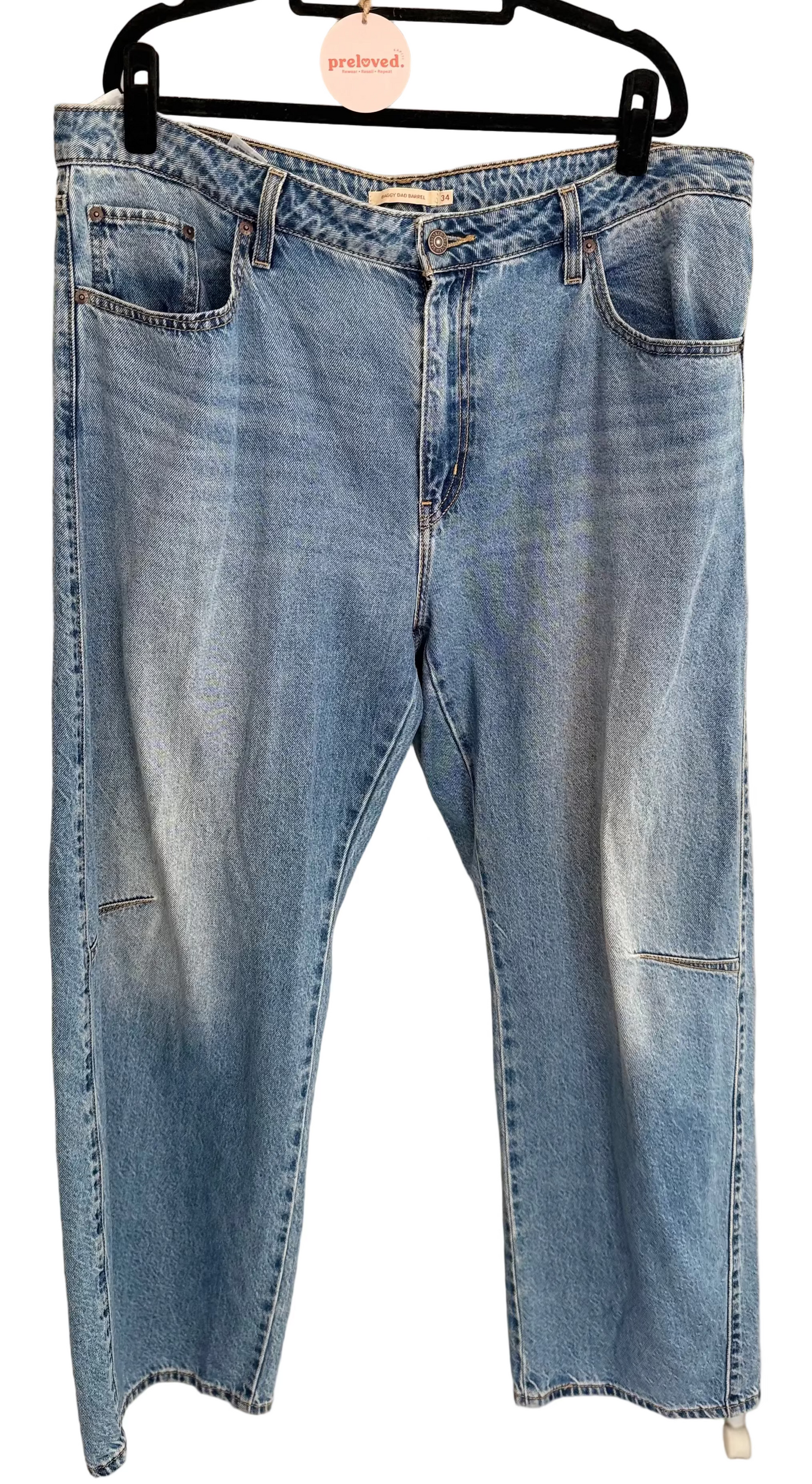 Levis - Blue Baggy Dads - Size 18