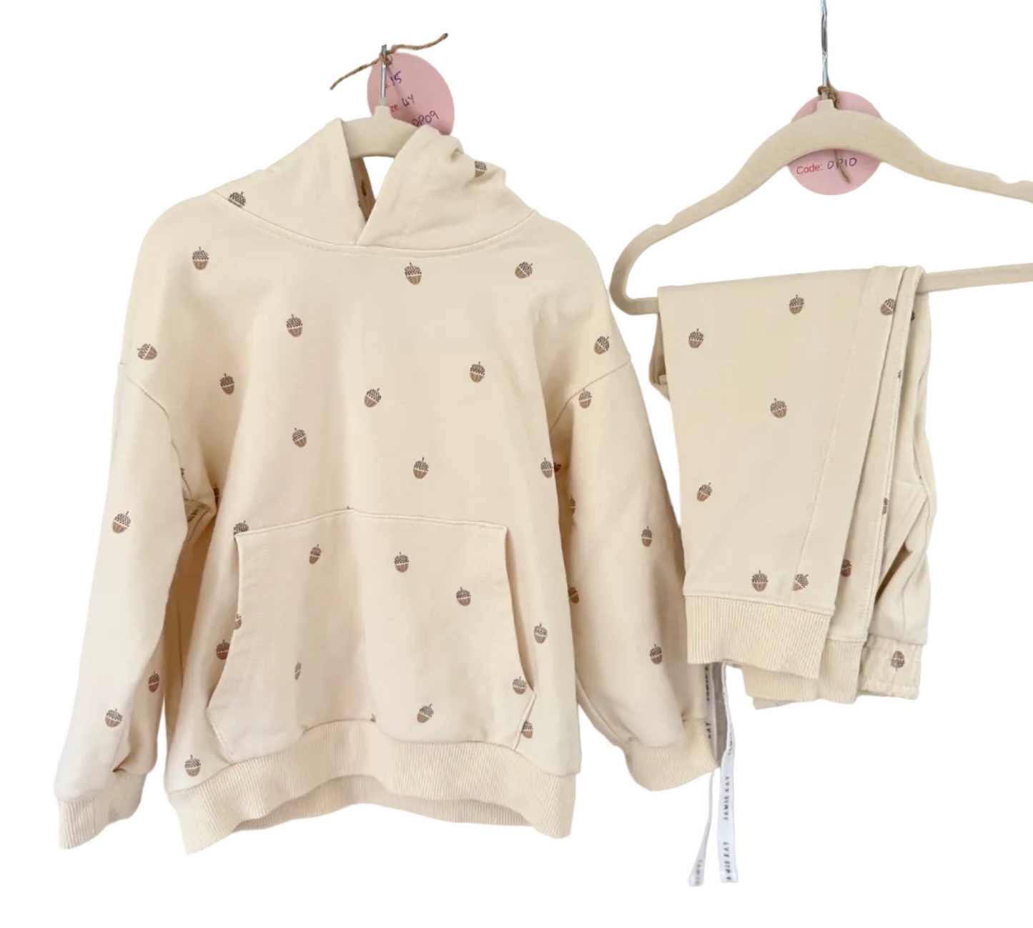 Jamie Kay Acorn Hoodie & Trackie Set - Size 3/4