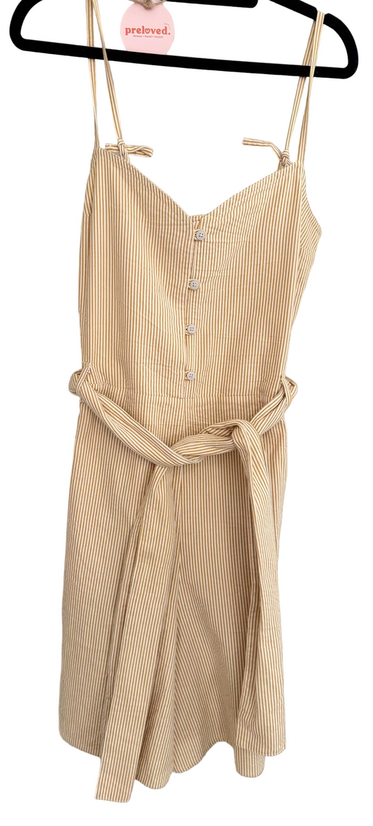 Kowtow Yellow Striped Dress - Size S