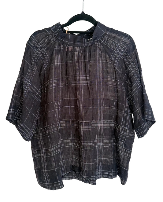 Marle Checkered Top - Size 8