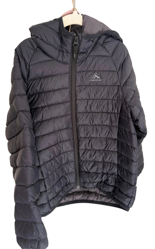 Macpac Black Puffer - Kids 4Y