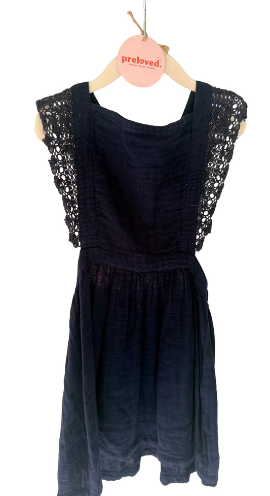 Jamie Kay Navy Dress - Kids 6Y