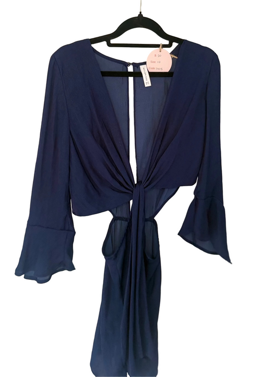 Bec + Bridge Navy Dress - Size 10