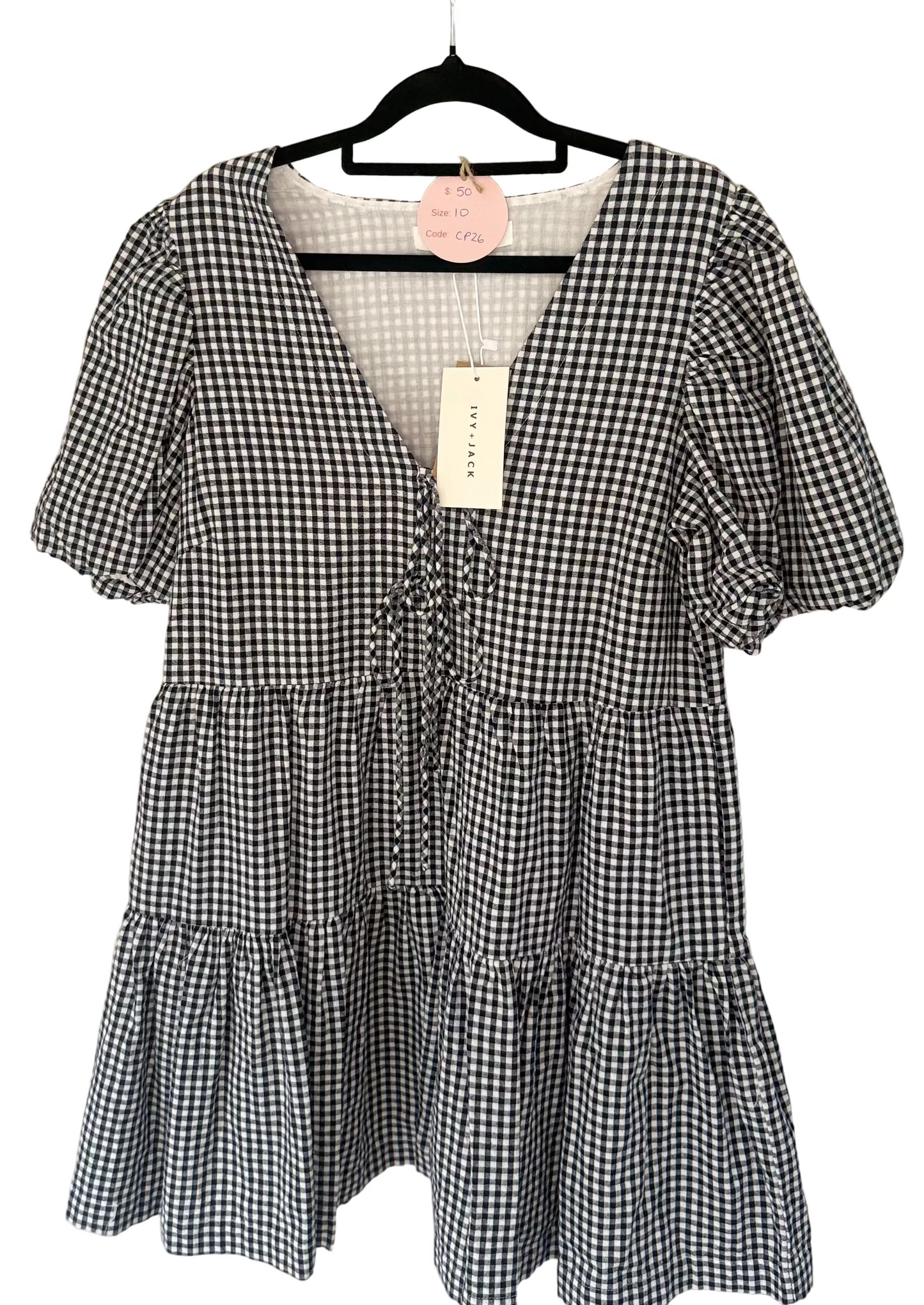 Ivy & Jack Gingham Dress - Size 10
