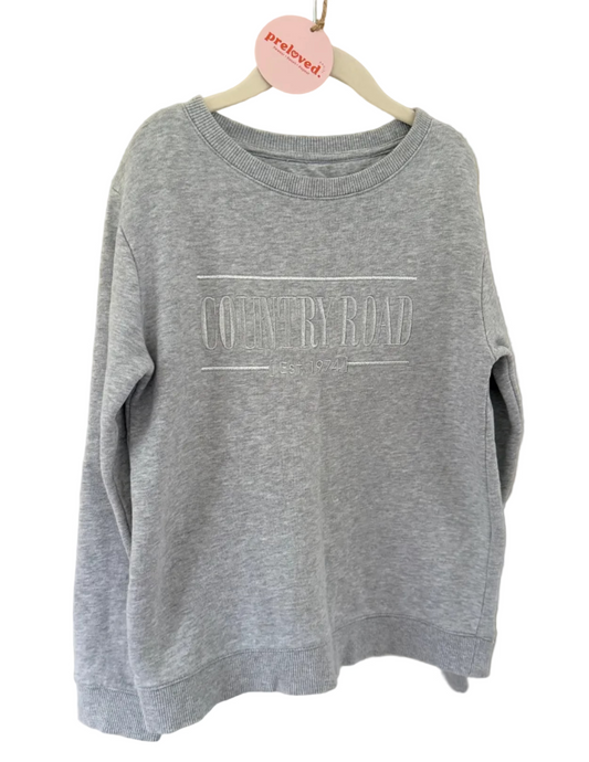 Country Road Grey Sweat - Size 8