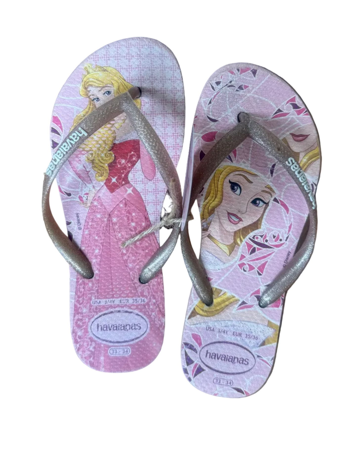 Havianas - Princess - Size 3/4Y